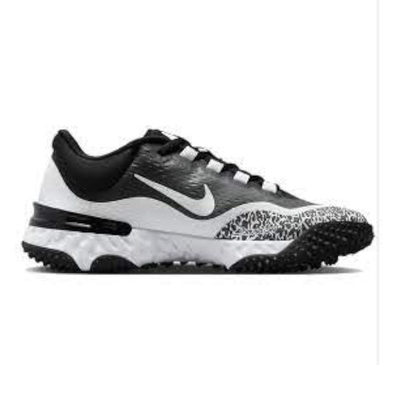 Nike Alpha Huarache Elite 4 Turf Women's Sz 7 White Grey Softball FD2746-001 NEW - Picture 2 of 5